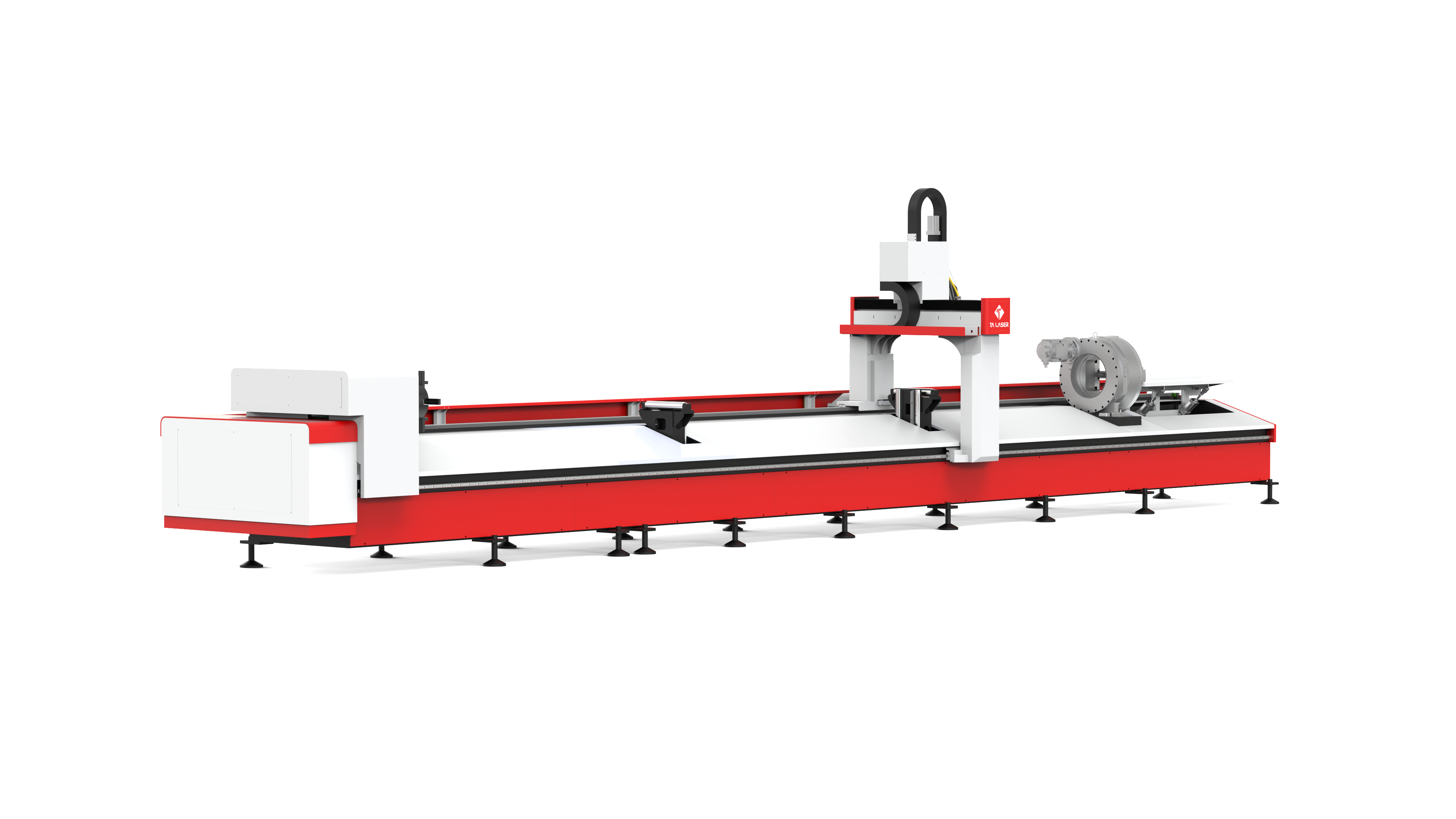 Máquina de cortar láser de tubo de pórtico