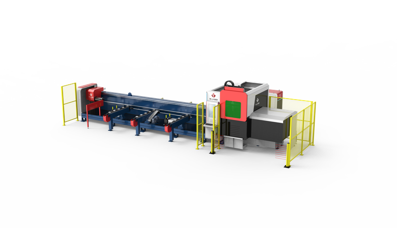 Máquina cortadora de tubos láser de doble plato TA-FLT6025-6A-C240 con suspensión lateral