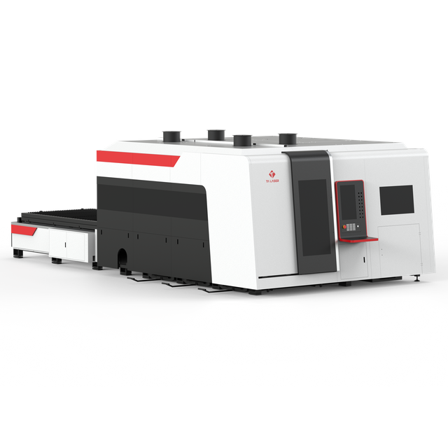 Máquina de corte láser de mesa de intercambio de tipo cerrado con sistema de corte de tubo