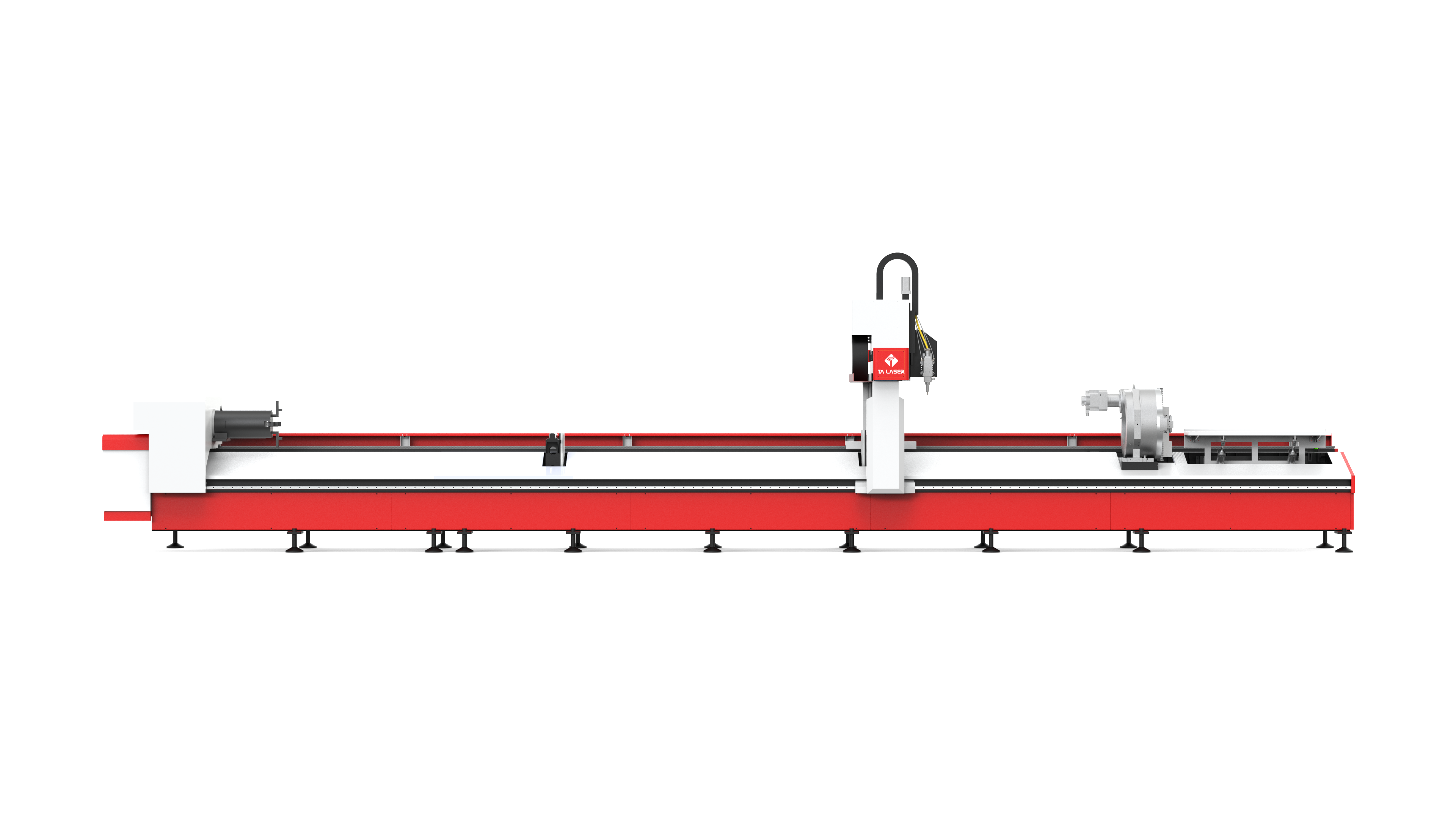 Máquina de cortar láser de tubo de pórtico